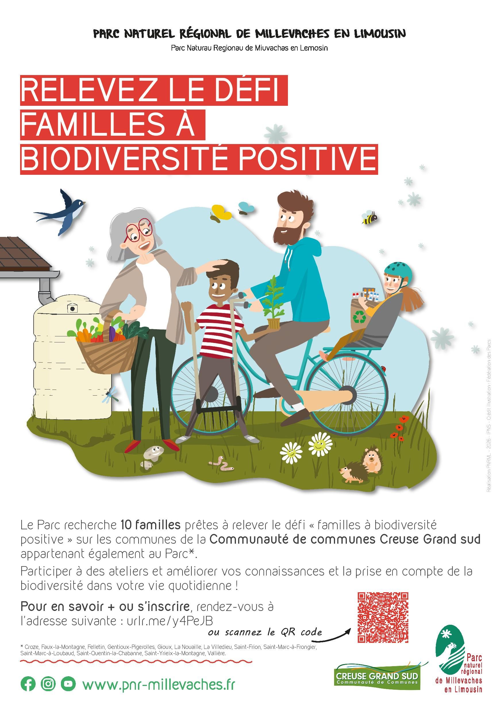 Défi famille à biodiversité positive – PNR de Millevaches en Limousin