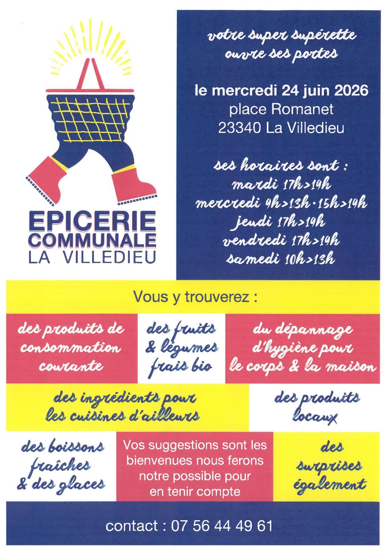 Une épicerie communale à La Villedieu